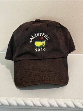 2010 Masters Tournament Black Cotton Hat - Phil Mickelson Win Year